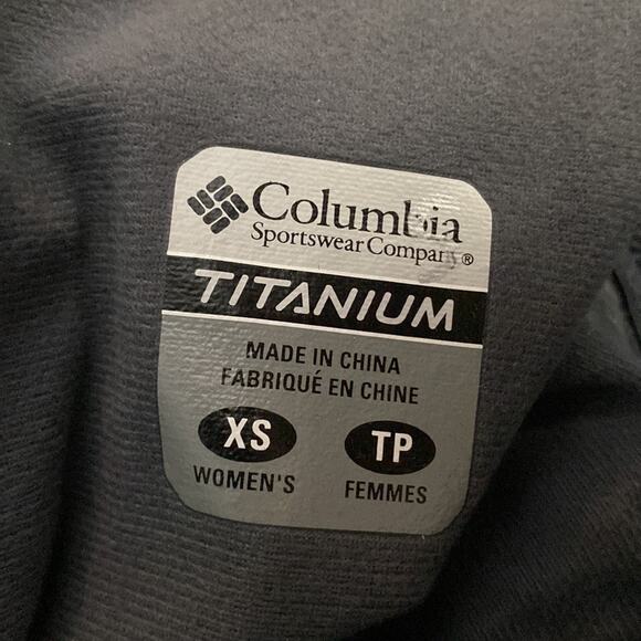 Womens Columbia Titanium light yellow and grey full zip jacket size XS - Picture 7 of 8